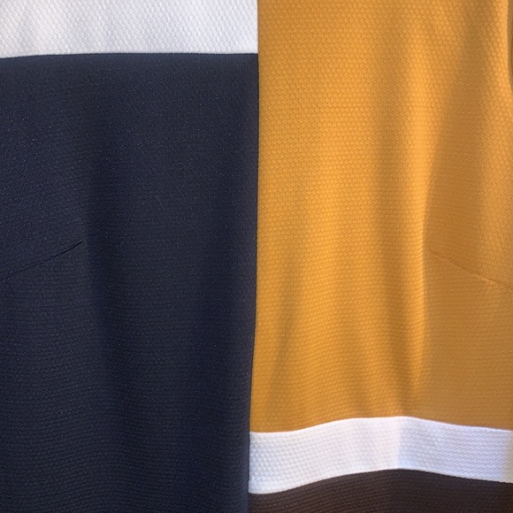 ANTHROPOLOGIE Hutch Color Block Midi Slit Dress Size L - Picture 9 of 15